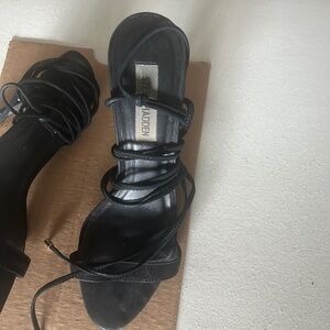 Steve Madden lace-up heels.